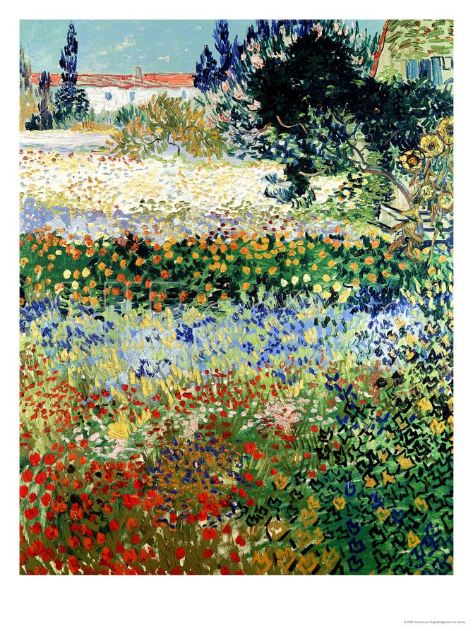 Garden in Bloom, Arles - Van Gogh Painting On Canvas